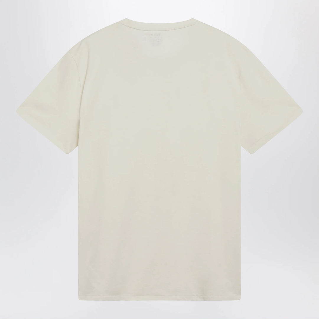 Polo Ralph Lauren - Cream Cotton Custom Slim-Fit T-Shirt