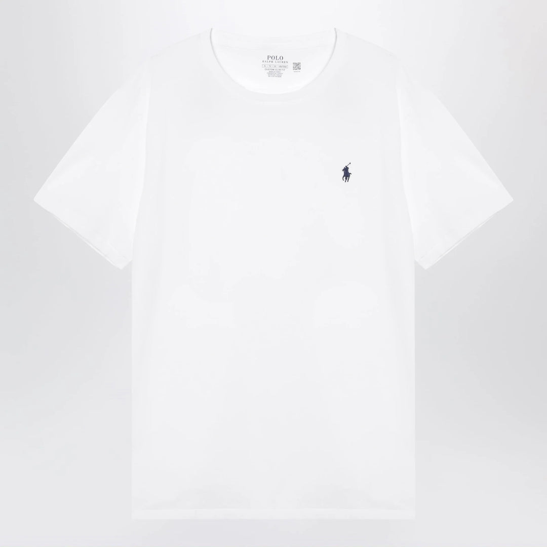 Polo Ralph Lauren - T-shirt white in cotton Custom Slim-Fit