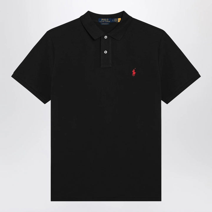 Polo Ralph Lauren - Black cotton Custom Slim-Fit polo