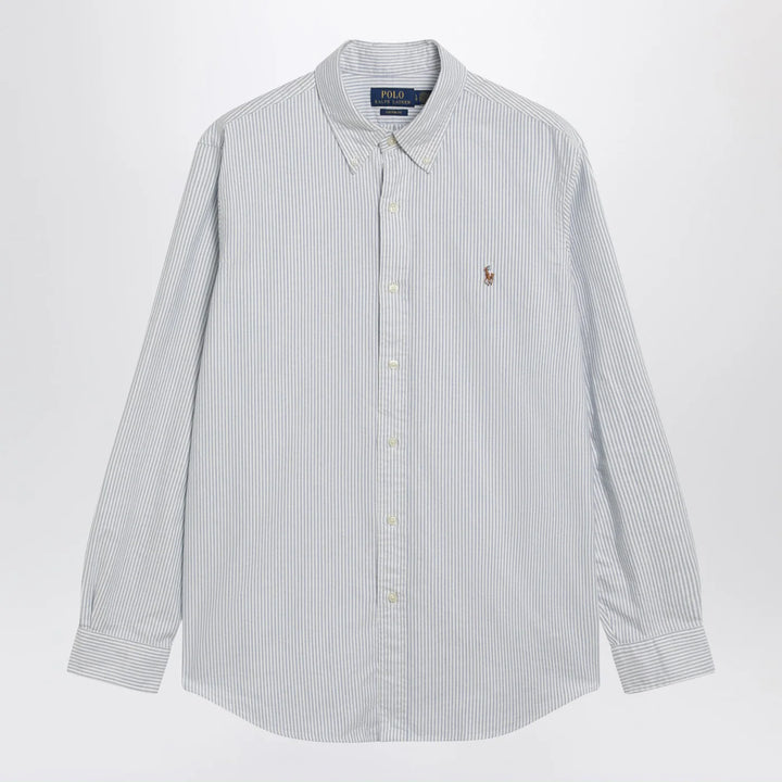 Polo Ralph Lauren - Light blue/white striped Oxford shirt Custom-fit