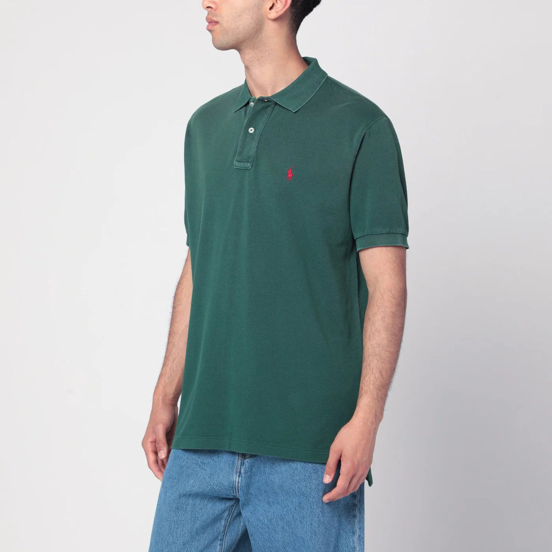 Polo Ralph Lauren - Washed forest green cotton polo
