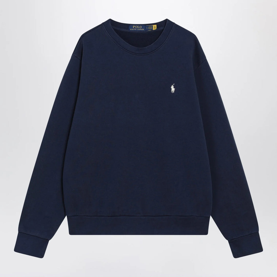 Polo Ralph Lauren - Navy blue cotton crew-neck sweatshirt