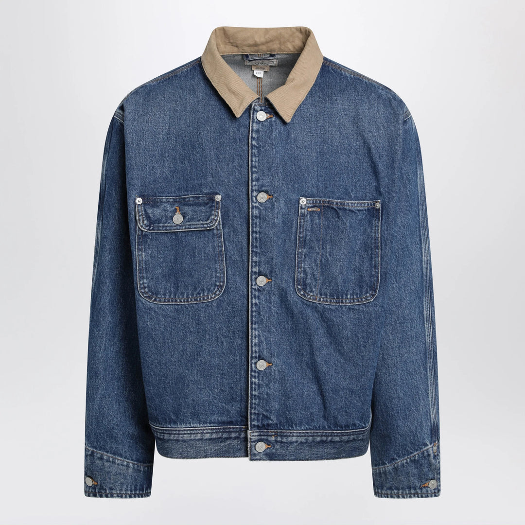 Polo Ralph Lauren - Blue denim jacket with ribbed collar