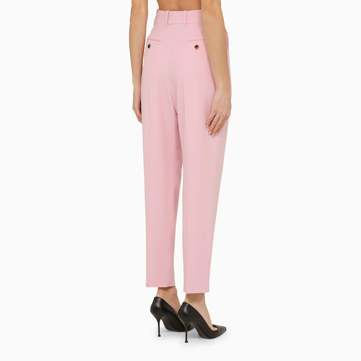 Alexander McQueen - Pink regular trousers with pleats