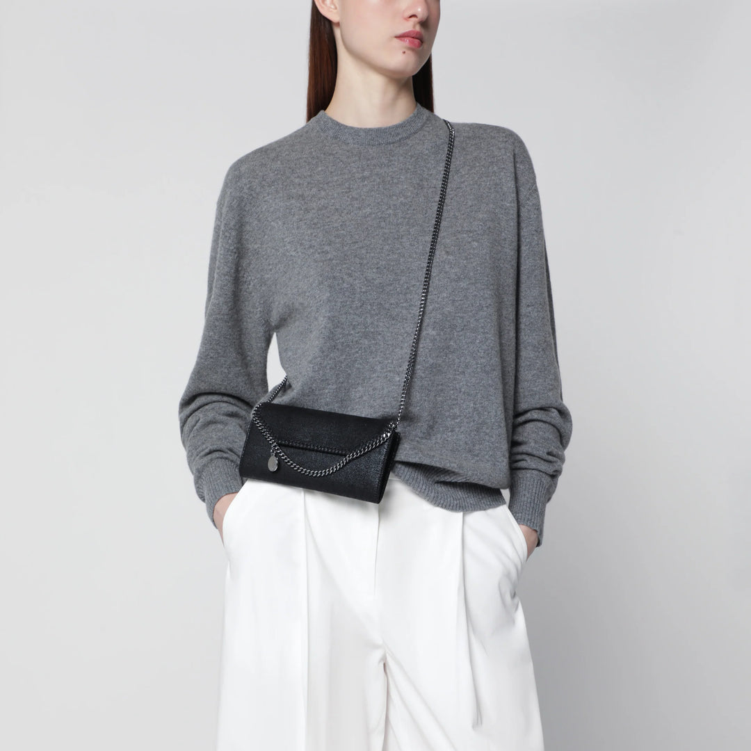 Stella McCartney - Falabella black crossbody wallet