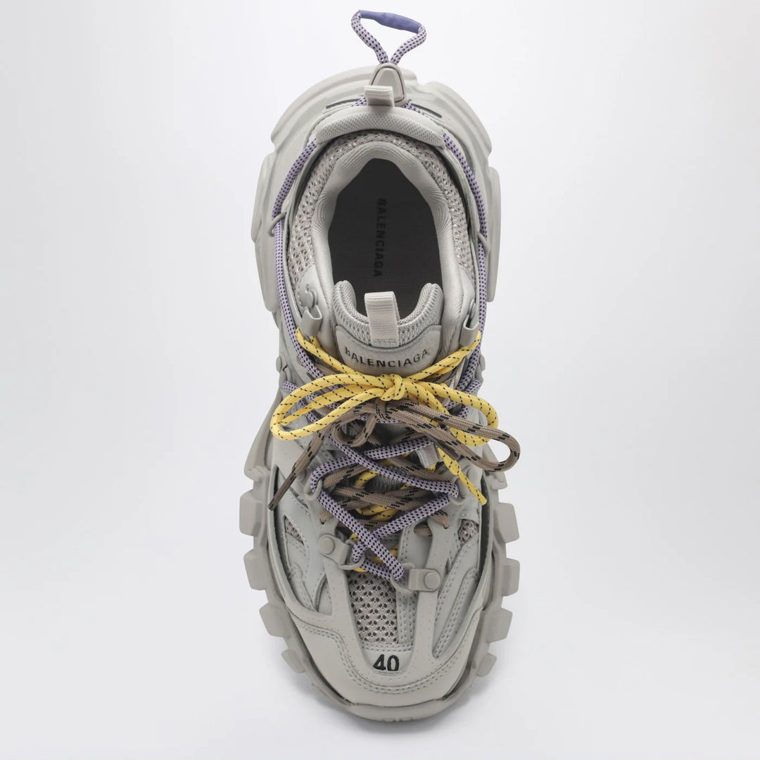 Balenciaga - Track Trail Sneakers in yellow, purple, brown and black