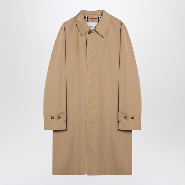 Burberry Long beige gabardine Car coat