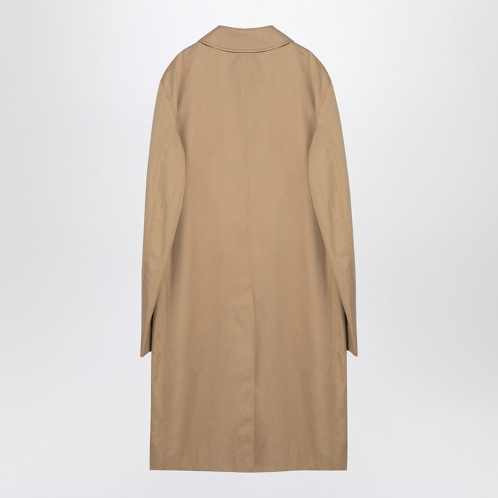 Burberry Long beige gabardine Car coat