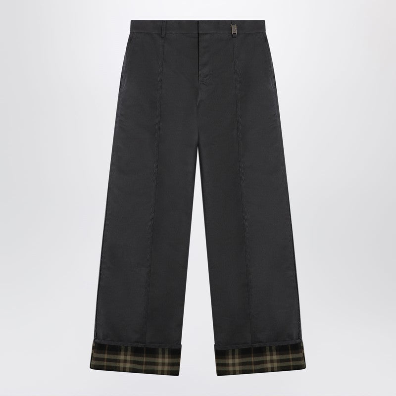 Burberry Ash coloured trousers with lapels