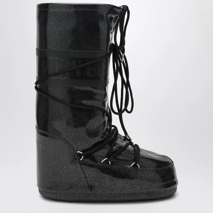 Moon Boot - Black Icon Glitter boots