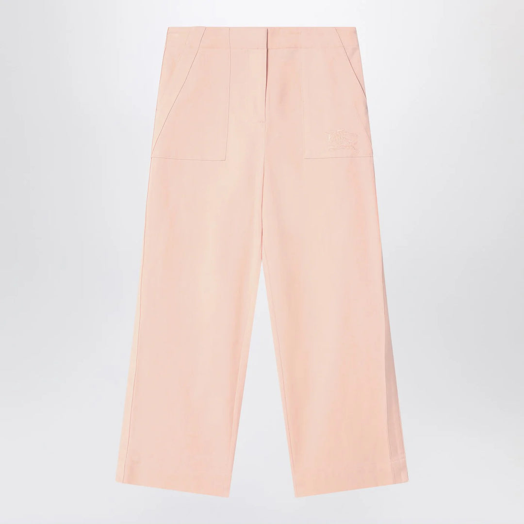 Burberry - Light pink pants in cotton blend