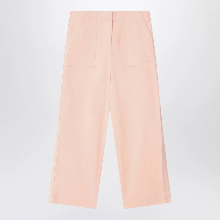 Burberry - Light pink pants in cotton blend