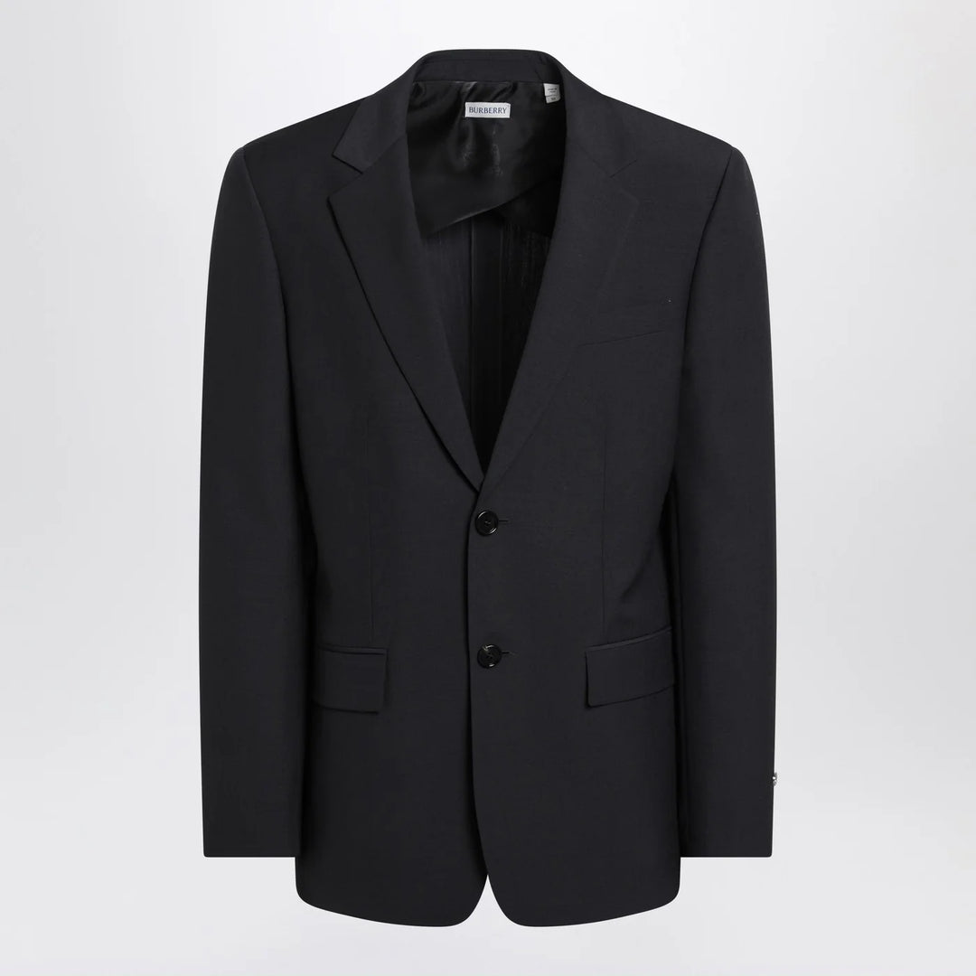 Burberry - Navy blue wool blend jacket