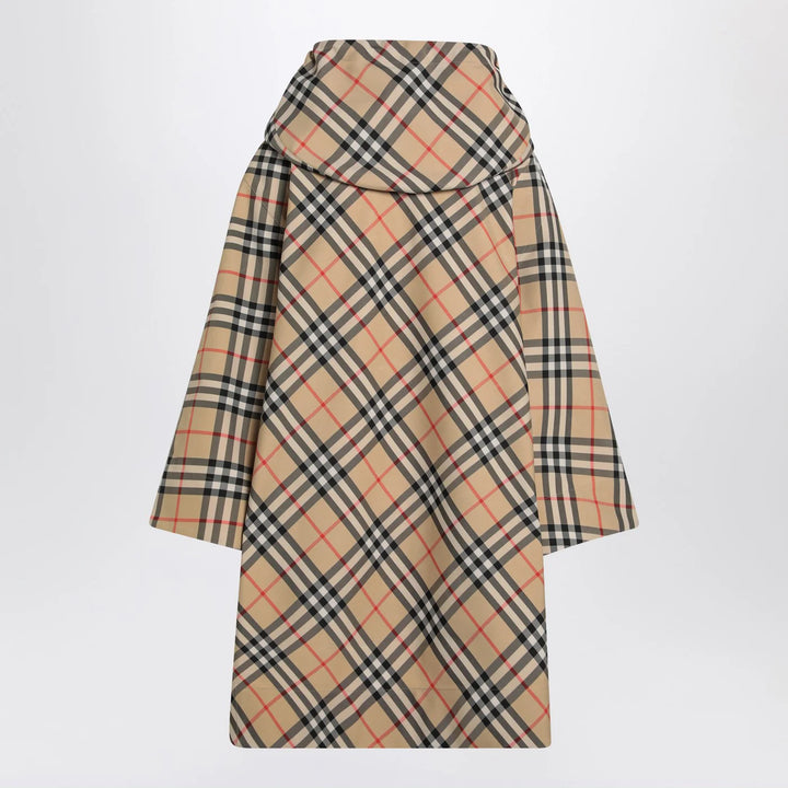 Burberry - Beige flounced midi skirt