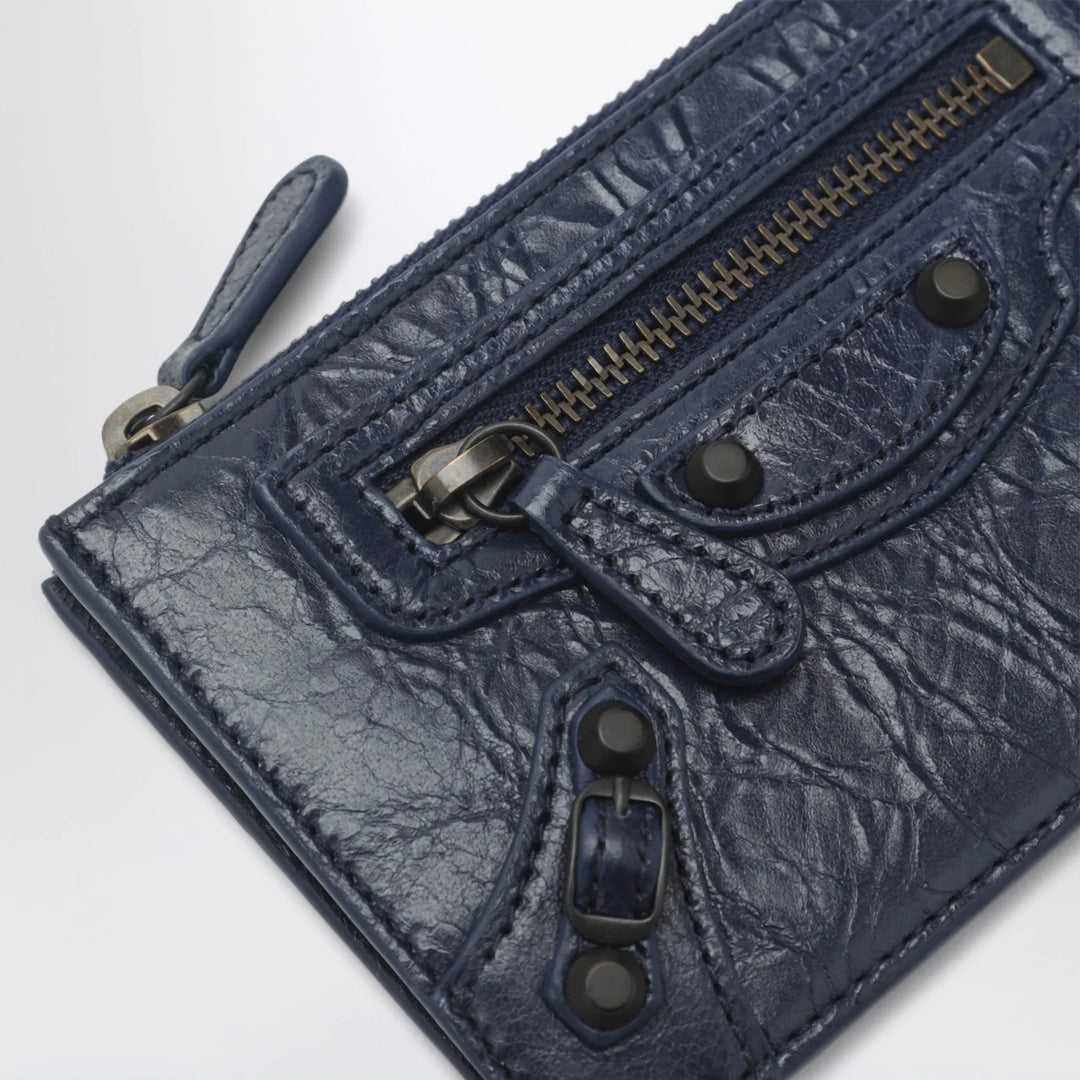 Balenciaga - Le City long blue card holder and coin purse