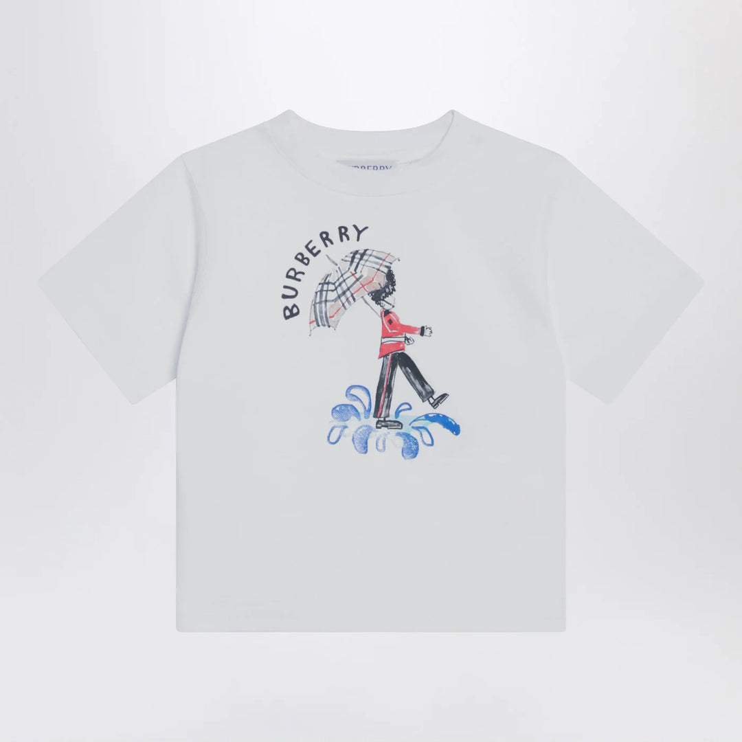 Burberry - White T-shirt with logo print