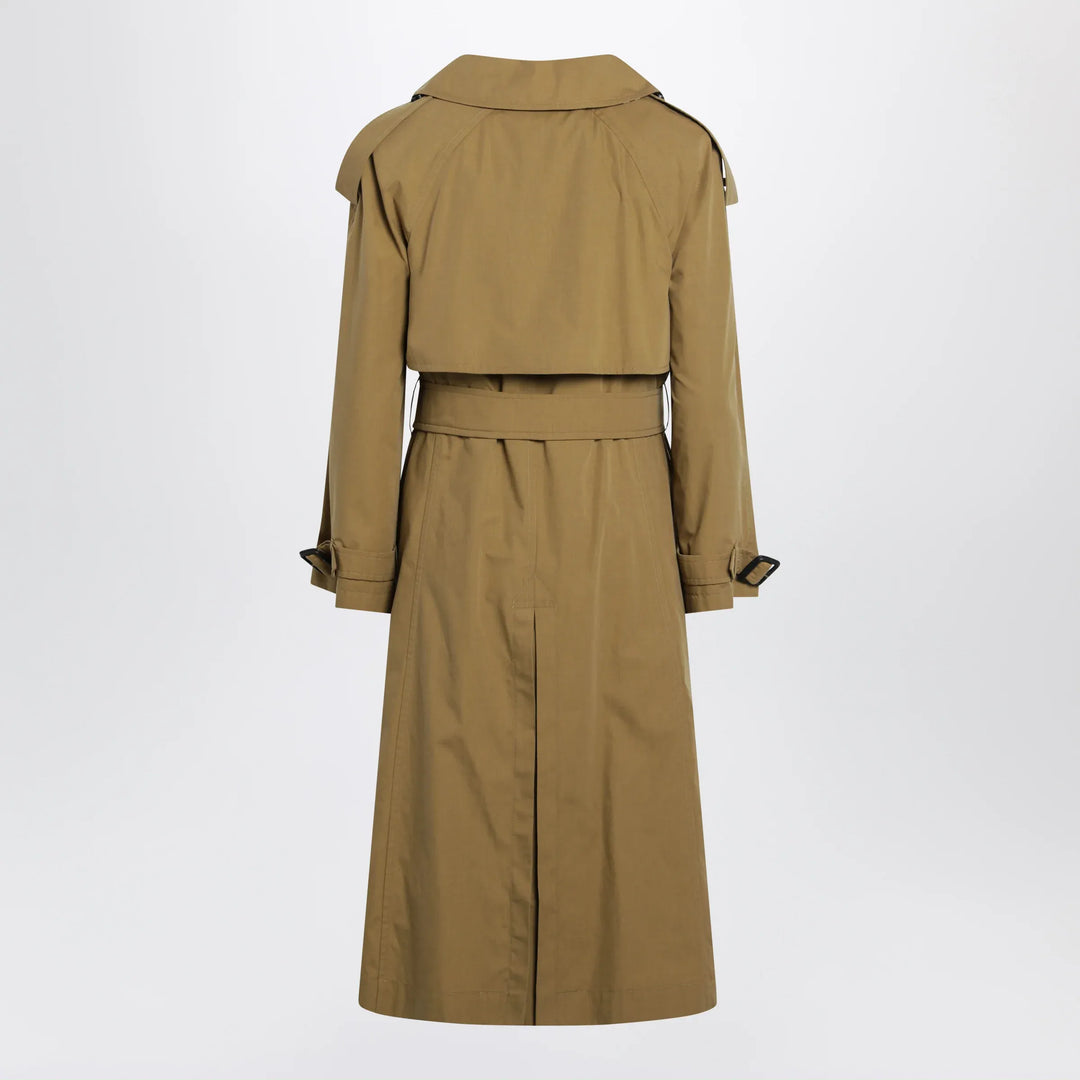 Burberry - Double-breasted trench coat in cotton blend brown Brand Coats &amp; Jackets 6 UK