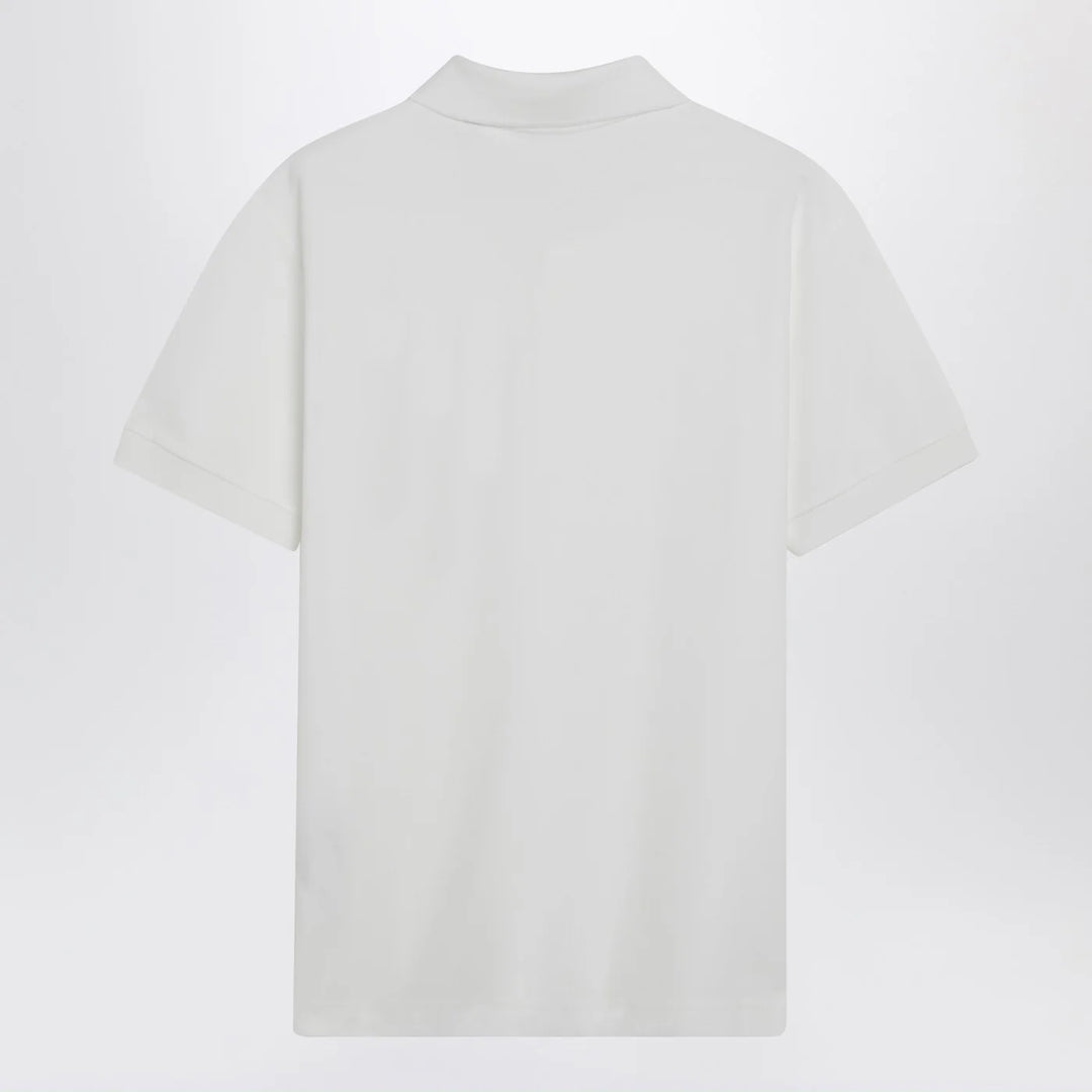 Burberry - White cotton polo shirt