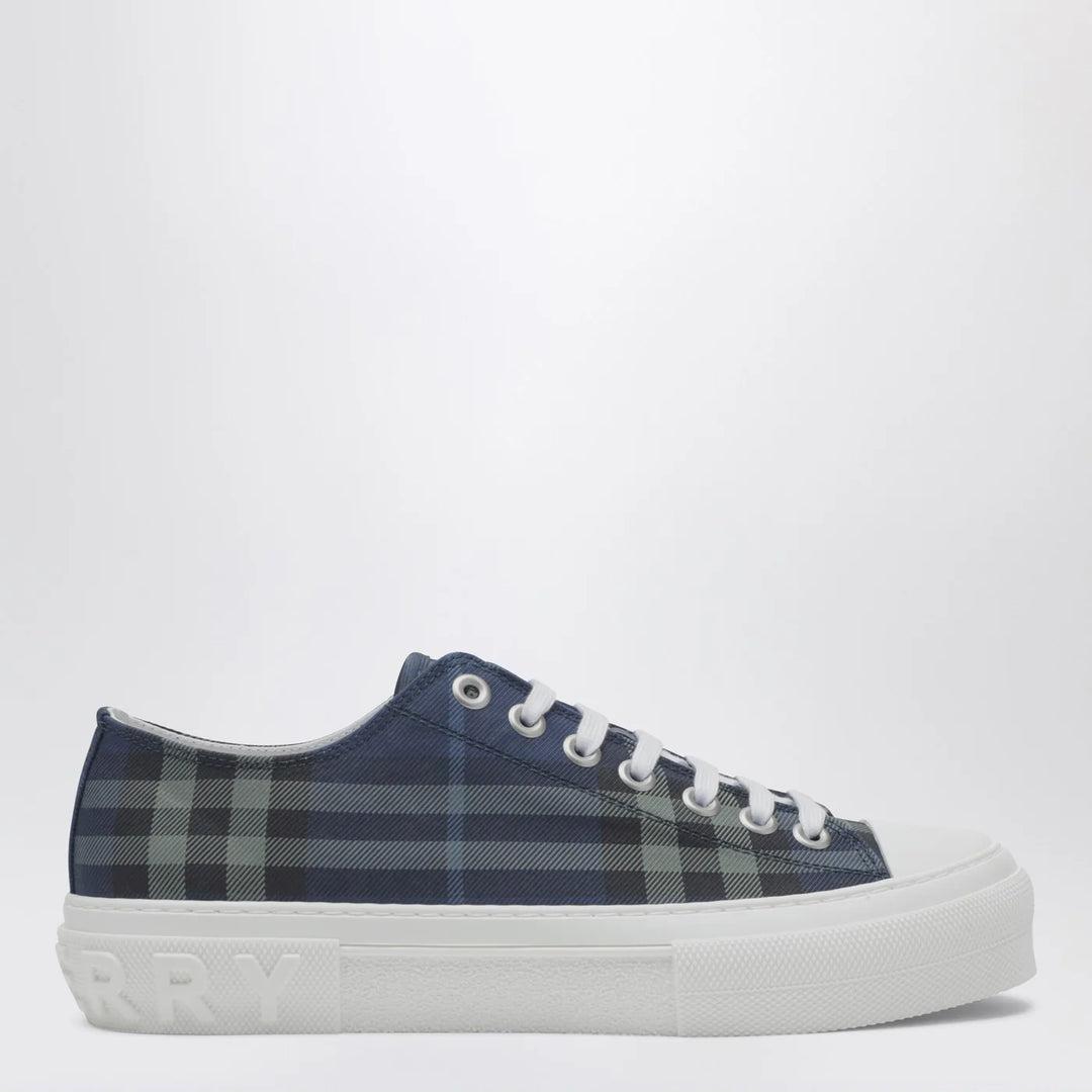 Burberry - Blue Check cotton Sneakers