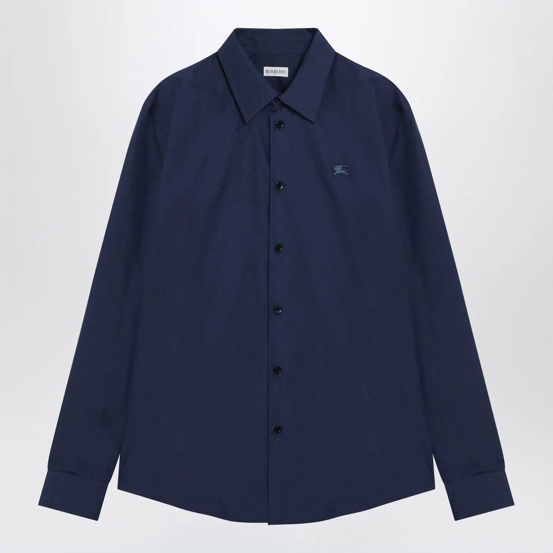 Burberry - Blue cotton shirt with EKD