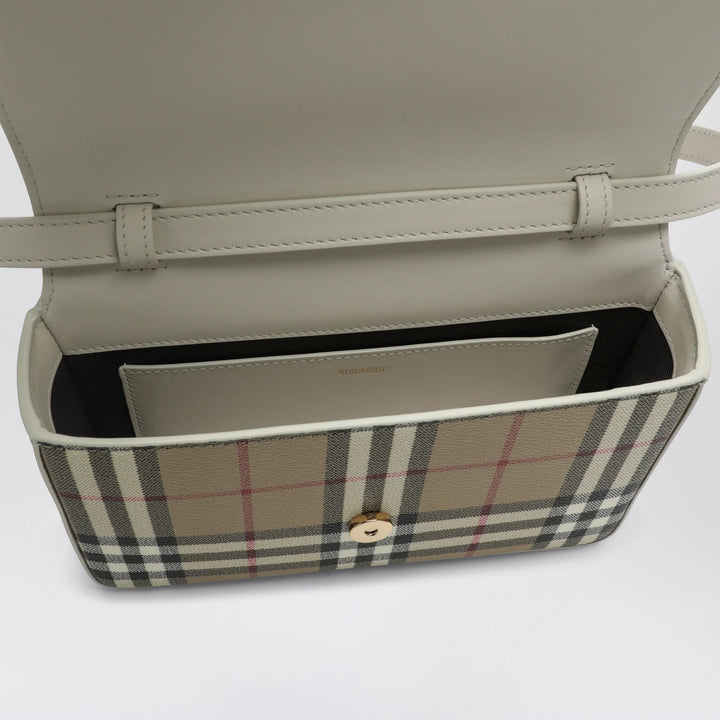 Burberry - White Hampshire bag with Check pattern