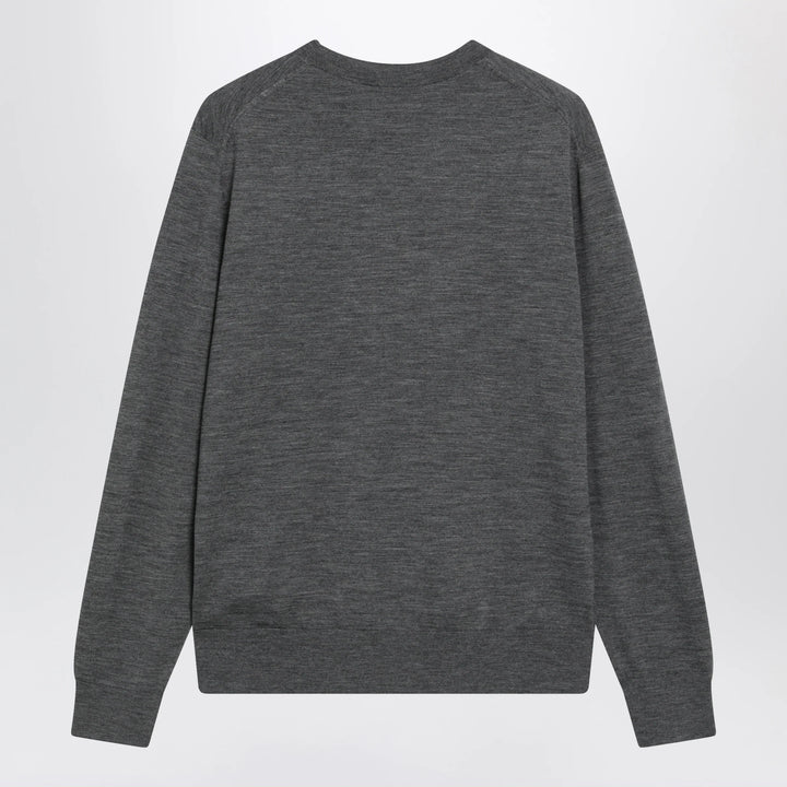 Burberry - Grey Wool Crewneck Sweater