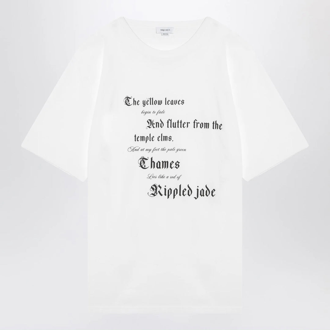 Alexander McQueen - white cotton t-shirt