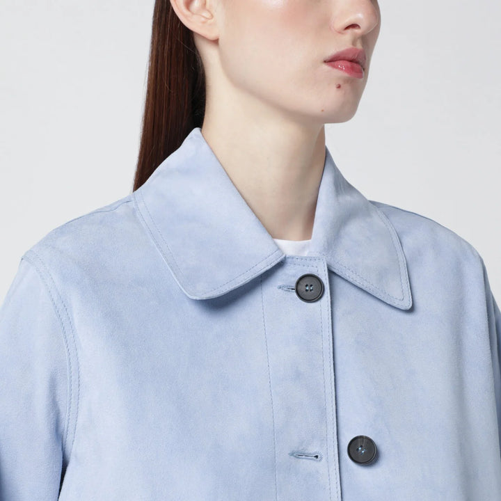 Sword 6644 - Light blue leather jacket