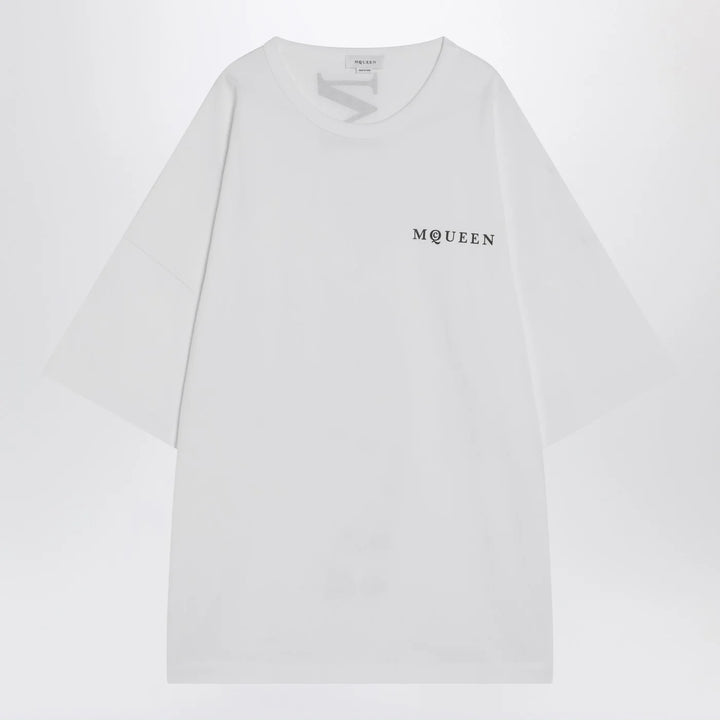 Alexander McQueen - White oversized t-shirt with logo