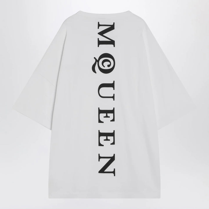 Alexander McQueen - White oversized t-shirt with logo