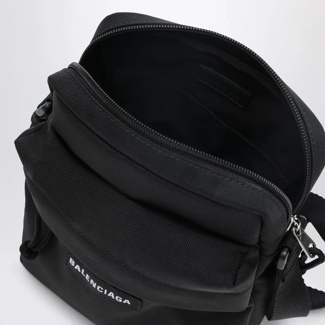 Balenciaga - Explorer black nylon shoulder bag