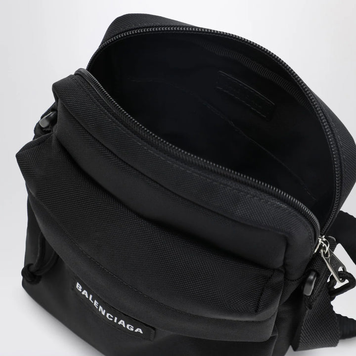 Balenciaga - Explorer black nylon shoulder bag