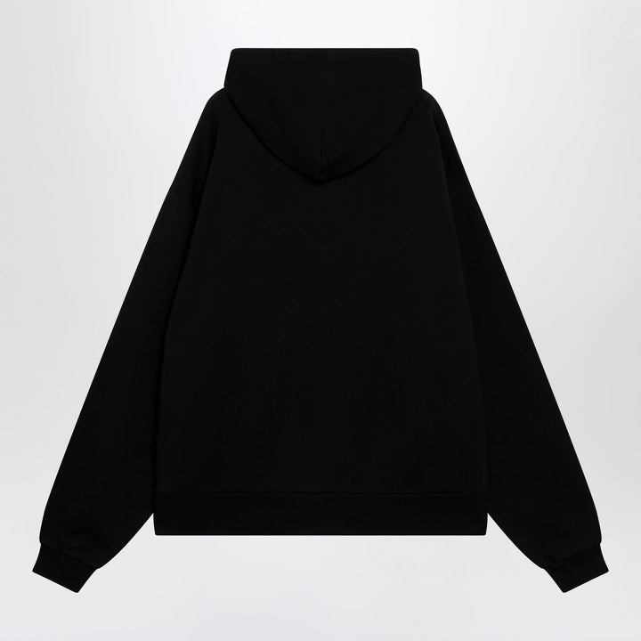 Balenciaga - Oversized zip hoodie in black cotton