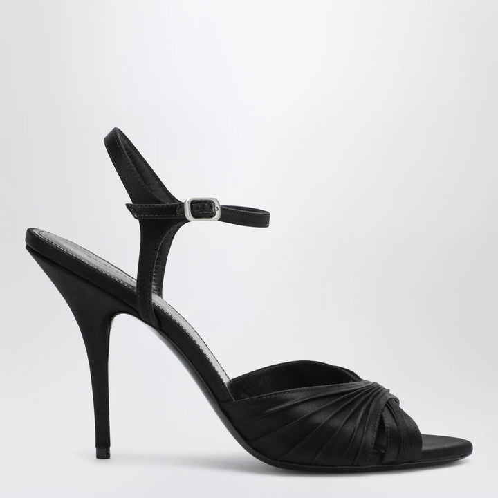Balenciaga - Black Dynastie satin sandals