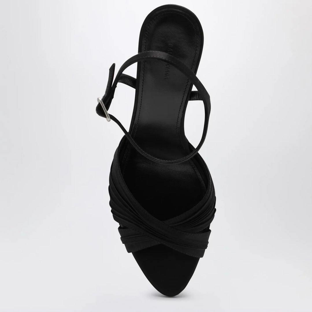 Balenciaga - Black Dynastie satin sandals