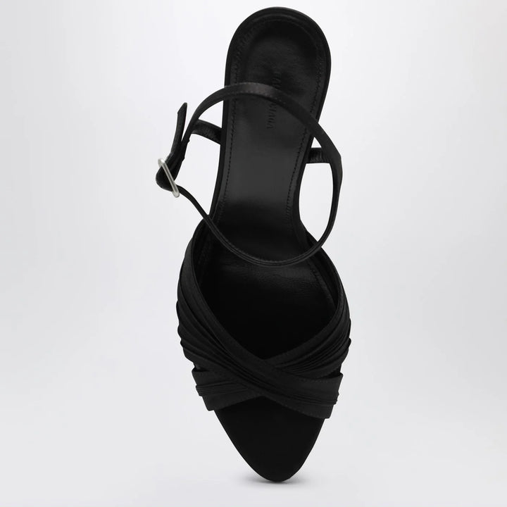 Balenciaga - Black Dynastie satin sandals