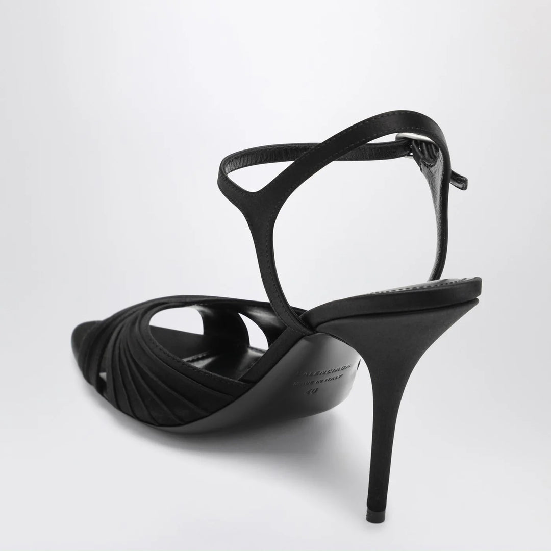 Balenciaga - Black Dynastie satin sandals