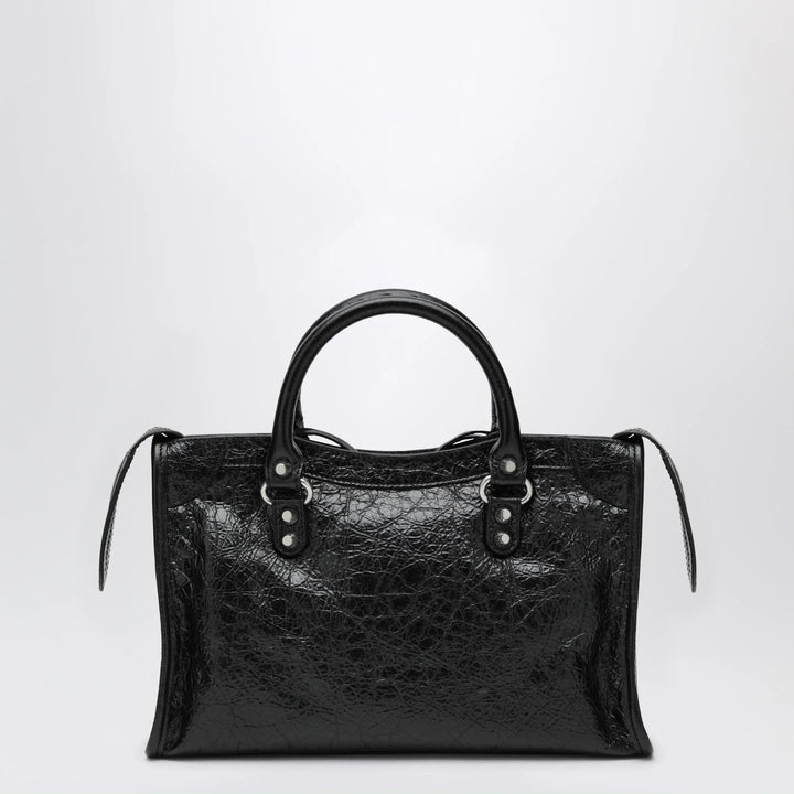 Balenciaga - Le City small lambskin leather bag in black