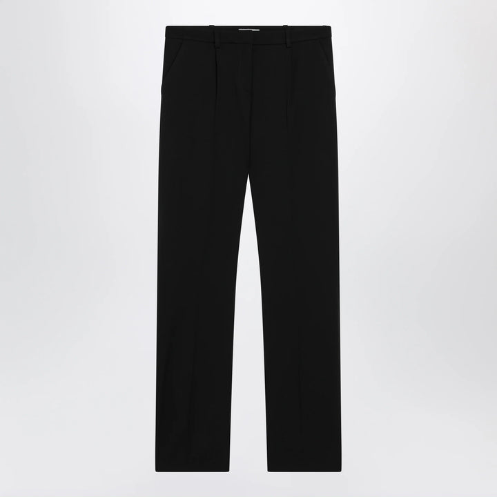 Balenciaga - Slim tailored trousers in stretch wool twill, black