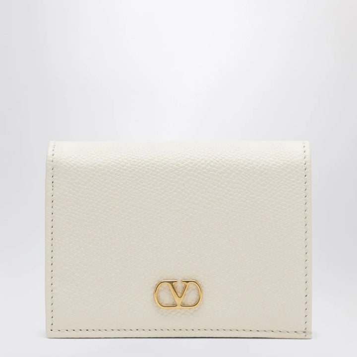 Valentino Garavani - VLogo Signature ivory leather wallet