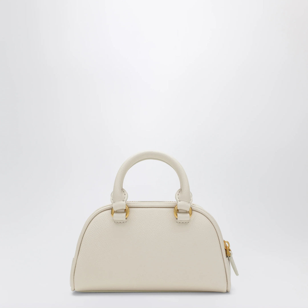 Valentino Garavani - Ivory VLogo Signature mini duffle bag in grained calfskin