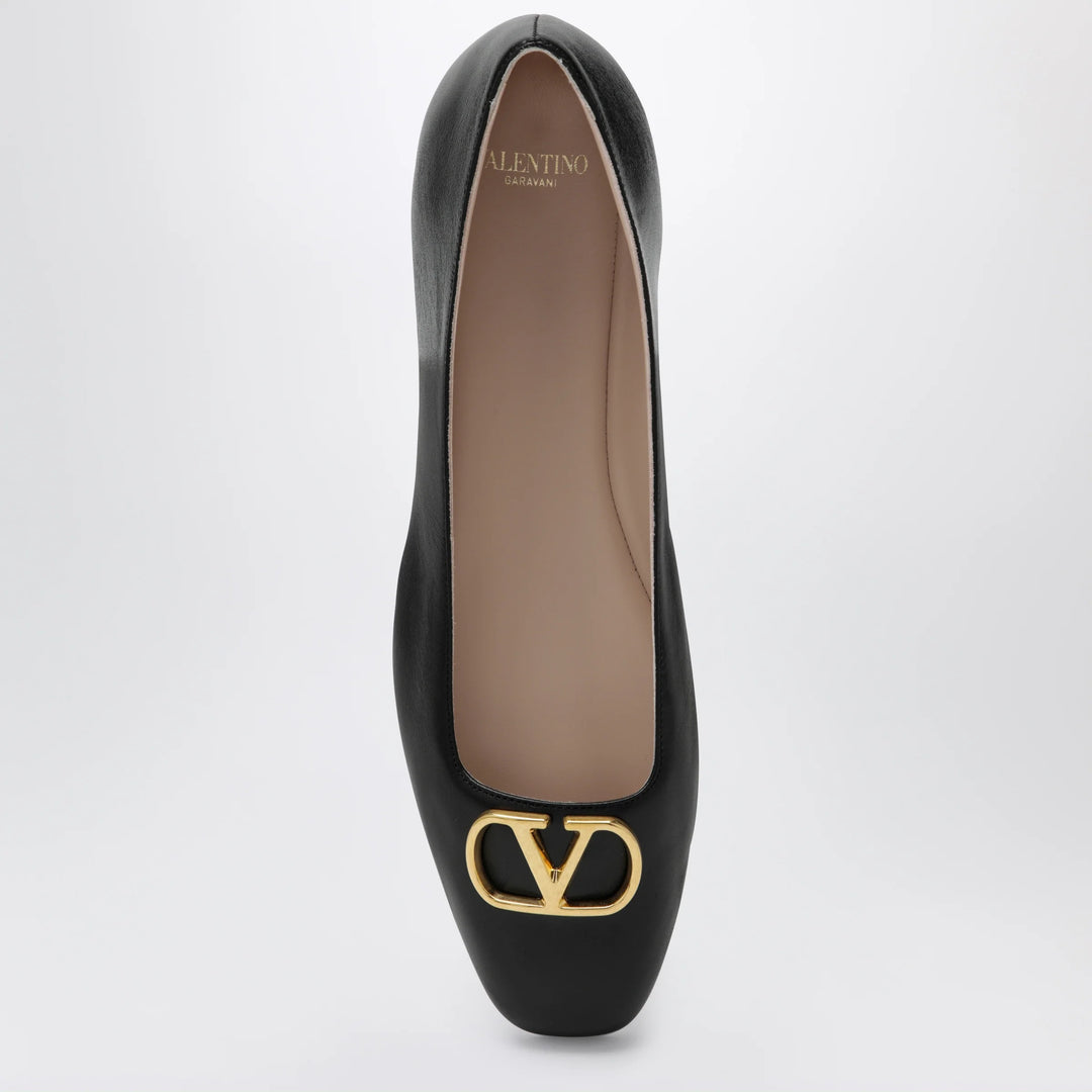 Valentino Garavani - Black VLogo Signature ballerina flats in nappa leather