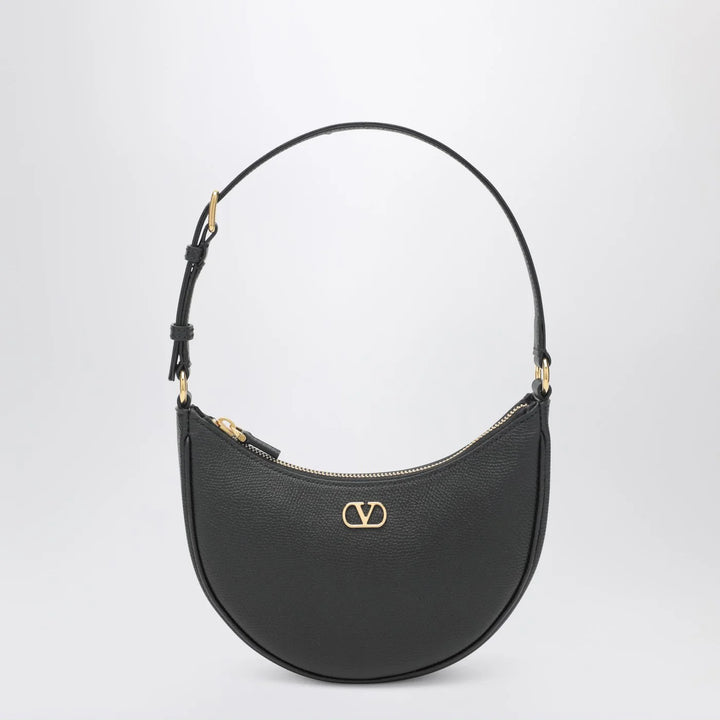 Valentino Garavani - Vlogo Signature Mini Hobo bag in black leather
