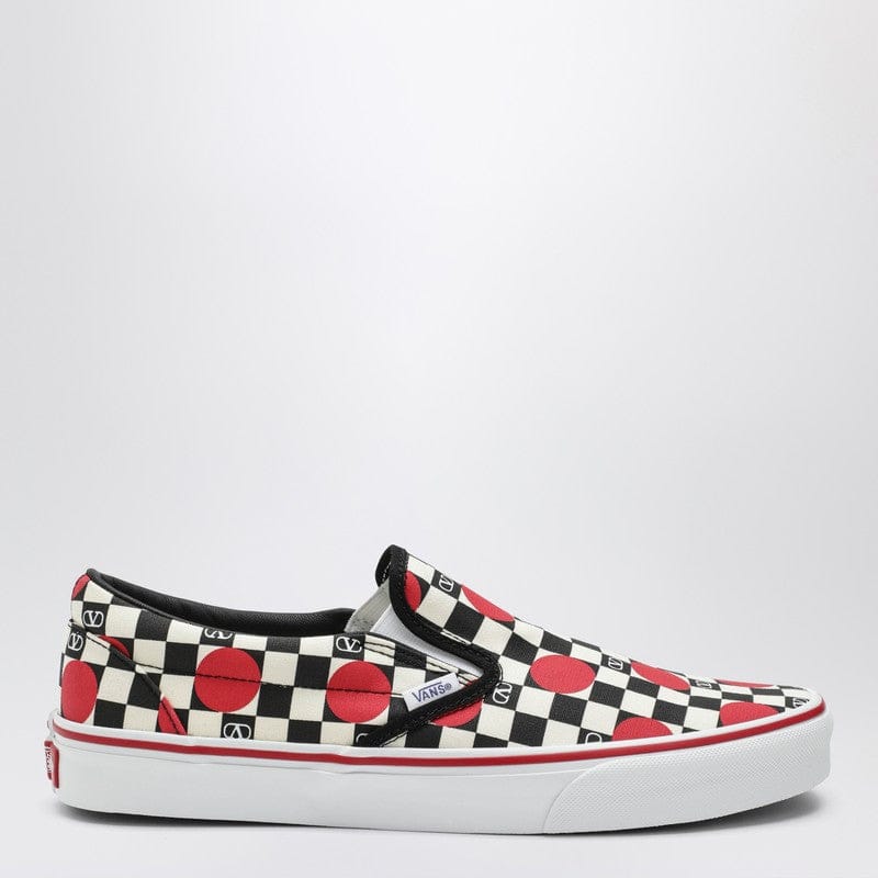 Shoes Valentino Garavani X Vans - Slip-On sneakers black/red with VLogo Checkerboard print and polka-dot detail - 44 IT Brand