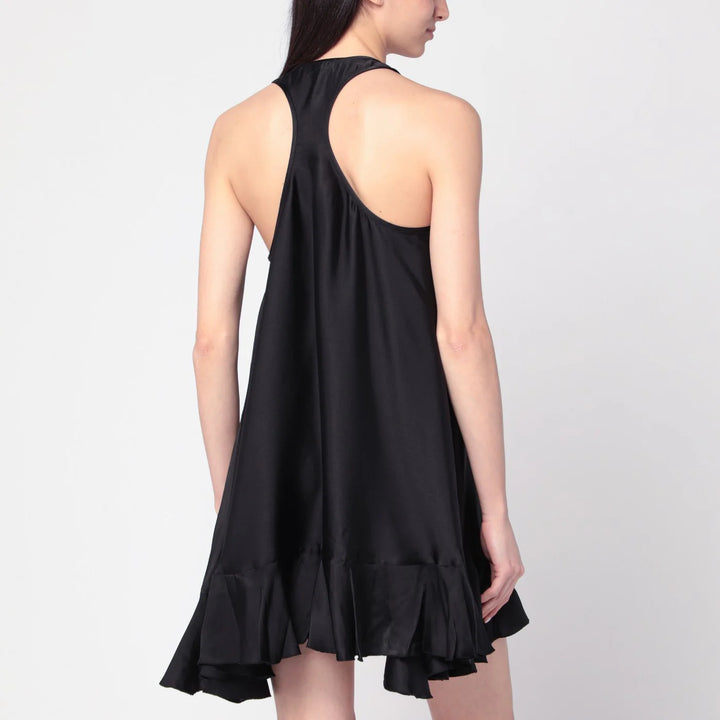 ANINE BING - Black Lilith dress in silk blend