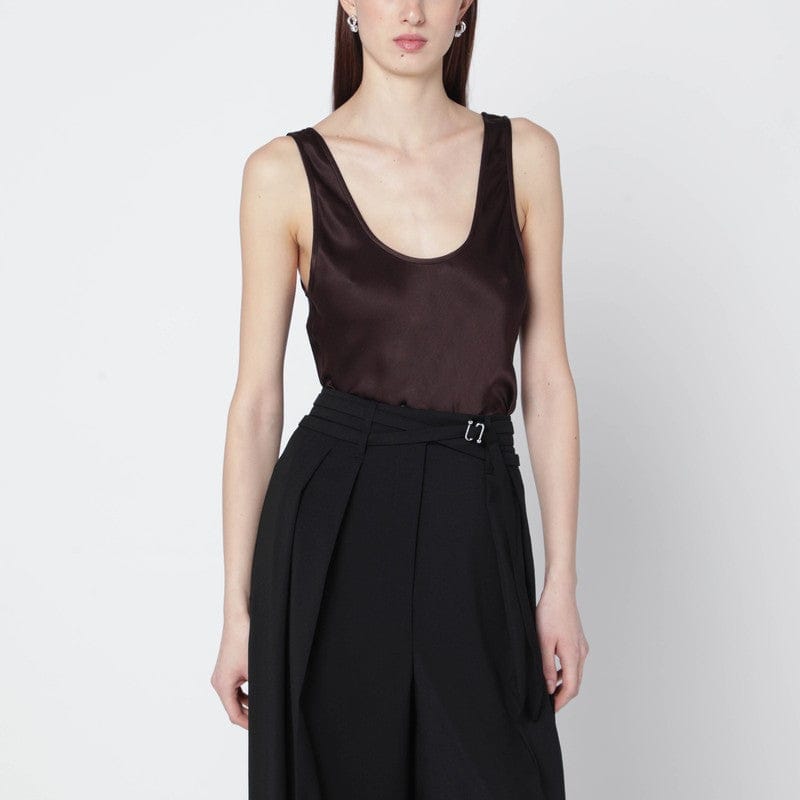 Shirts & Tops ANINE BING - Brown Lea silk top - XS Brand