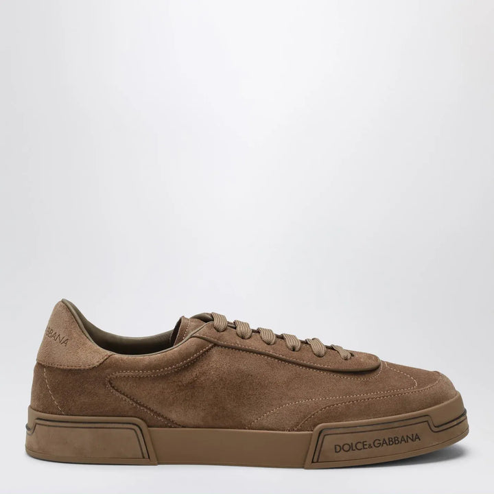 Dolce&amp;Gabbana - Portofino Light Sneakers in hazelnut suede Brand Shoes