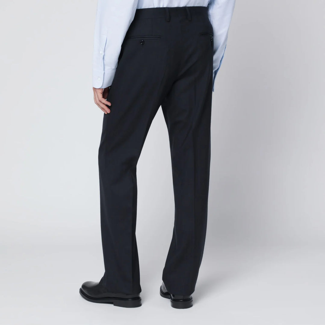 Lardini - Blue wool blend trousers