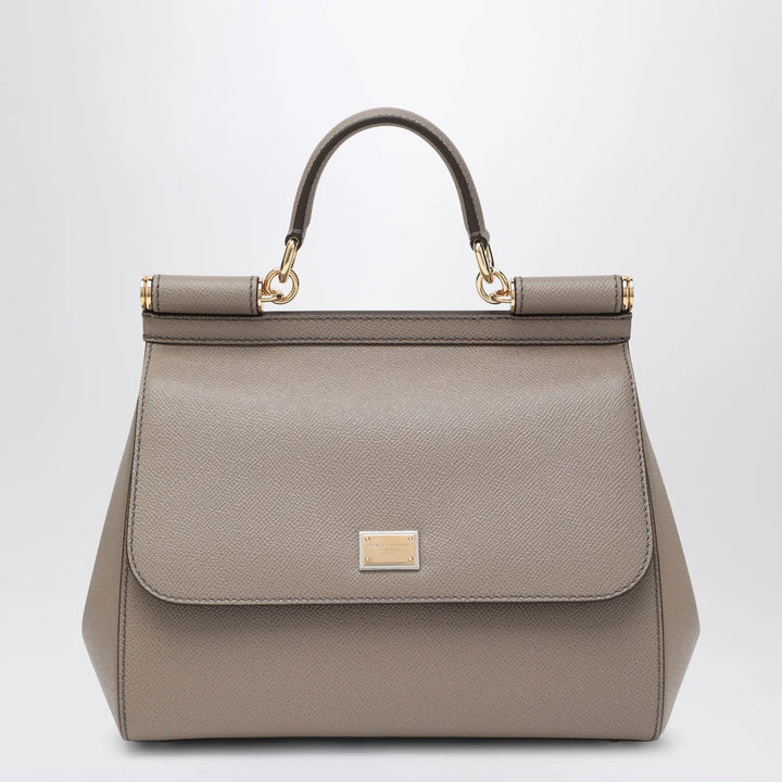 Dolce&amp;Gabbana - Large mud colour Sicily Hand Bag