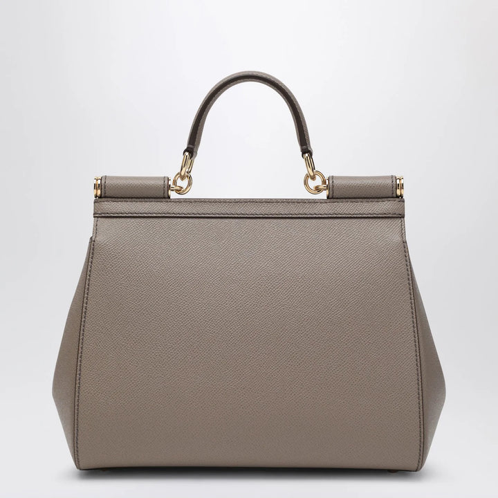 Dolce&amp;Gabbana - Large mud colour Sicily Hand Bag